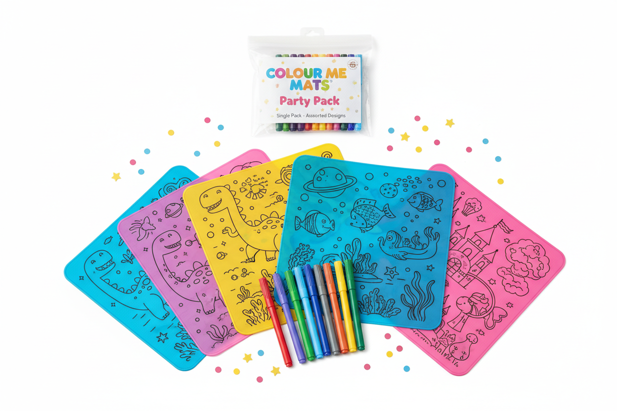 COLOUR ME MATS Party Pack Hero Image