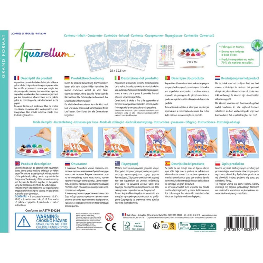 SENTOSPHERE AQUARELLUM "Licornes & Pegases" - Unicorns & Pegasus